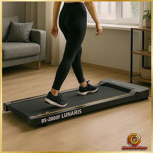 Бігова доріжка компактна електрична Lunaris з Bluetooth домашній тренажер для бігу та ходьби Київ - фото 1