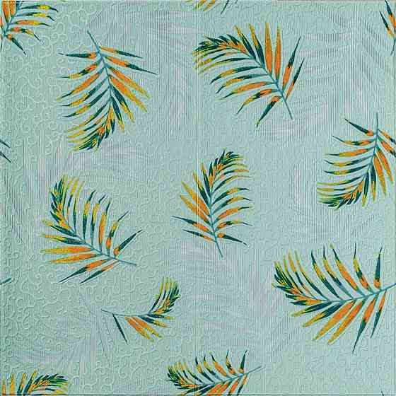 Панель стінова 3D 680х670х4мм Папороть на світло-зеленому фоні (D) SW-00001984 Київ