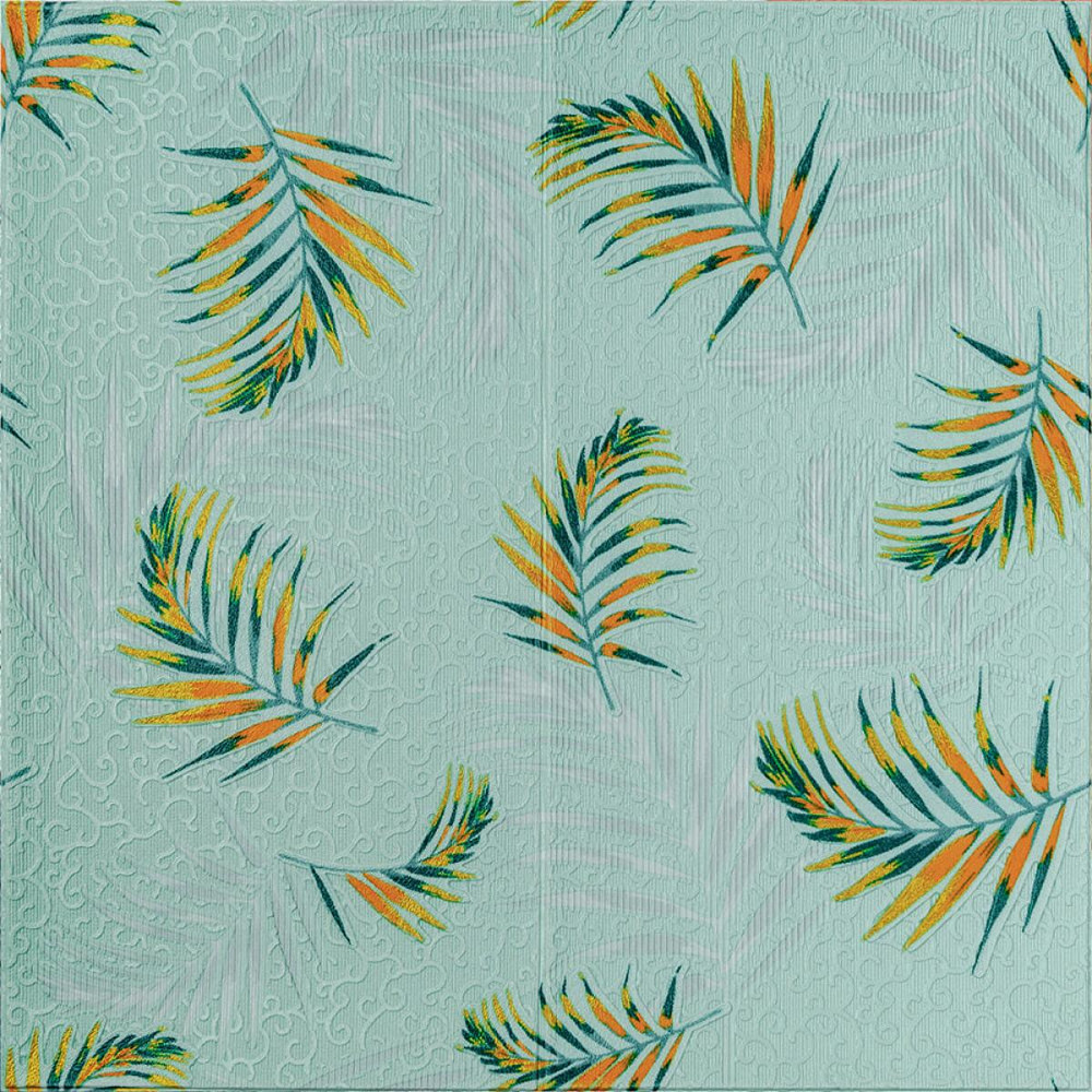 Панель стінова 3D 680х670х4мм Папороть на світло-зеленому фоні (D) SW-00001984 Київ - фото 1