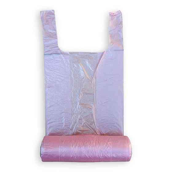 Пакет майка в рулоні Рожеві 22 см 42 см у рулоні Харків