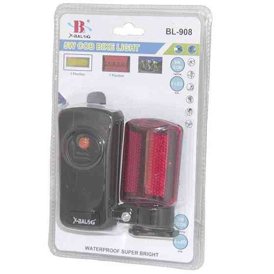 Велосипедний ліхтарик зі стопом X-Balog BL-908 COB Винница