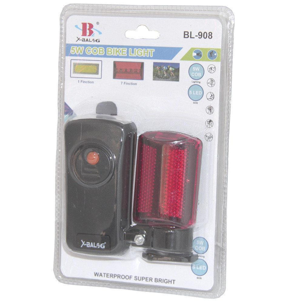 Велосипедний ліхтарик зі стопом X-Balog BL-908 COB Винница - изображение 4