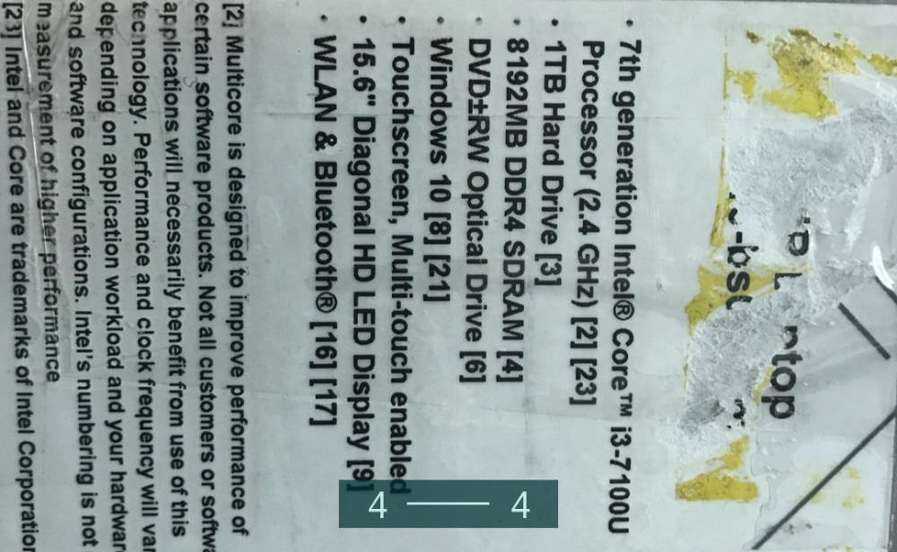 Ноутбук: HP 15.6 Intel Core i3.7 GEN . Состояние Нового! Киев - изображение 4