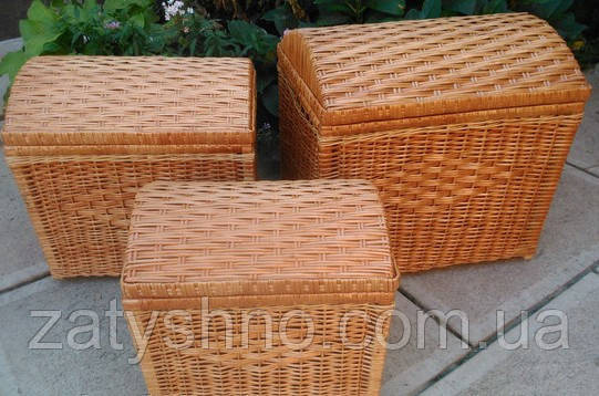 Сундук из лозы ручной работи ( в наборе 3) Киев - изображение 2