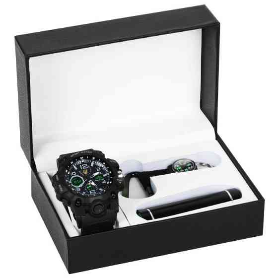 Чоловічий наручний годинник Besta Box Peremoga Light з компасом + подарунковий набір Вінниця