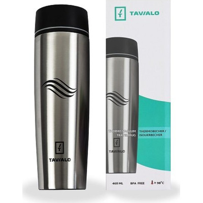Термокружка Tavialo матовий сріблястий колір + 2 ущільнювальних кільця 460 мл (190460109) Вінниця - фото 3