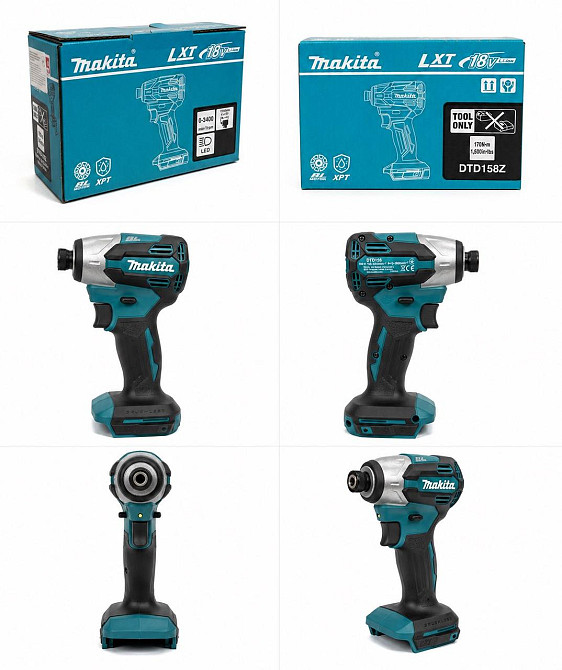 Акумуляторний ударний гвинтокрут Makita DTD158Z 18В LXT, 170 Н·м, без АКБ Київ - фото 8