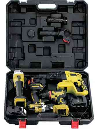 Акумуляторний набір інструментів BX-187Y 4в1 48V 5Ah (шуруповерт, гайковерт, перфоратор, УШМ) Одеса