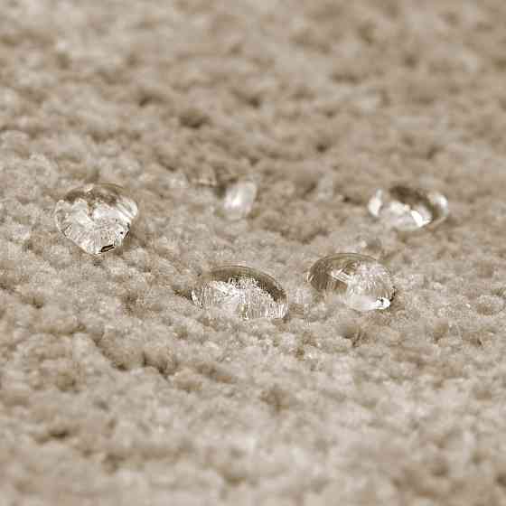 Коврик для ванны и душа Bathlux мягкий тканевой прорезиненный, нескользящий Бежевый Каменец-Подольский