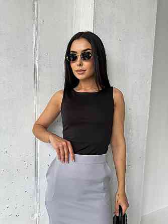 Базова жіноча коротка спідниця олівець Сірий, 42 Одеса