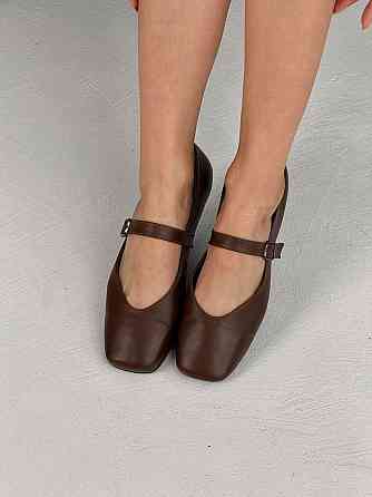 VIFEST Балетки жіночі VIFEST 136 коричневі (весна-осінь, шкіра натуральна) (5910) Коломия