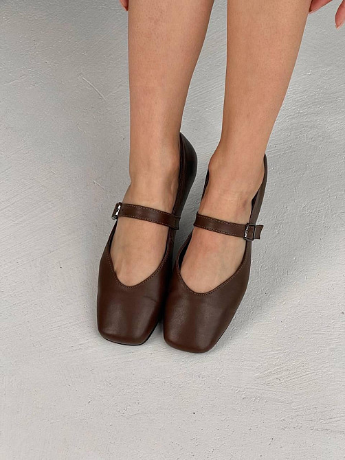 VIFEST Балетки жіночі VIFEST 136 коричневі (весна-осінь, шкіра натуральна) (5910) Коломия - фото 4