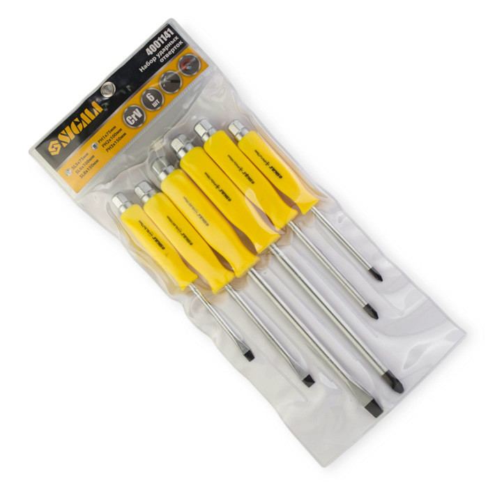 Набір ударних викруток 6 шт під ключ SL5,6,8 PH1,2,3 (пакет) Мукачево - фото 6