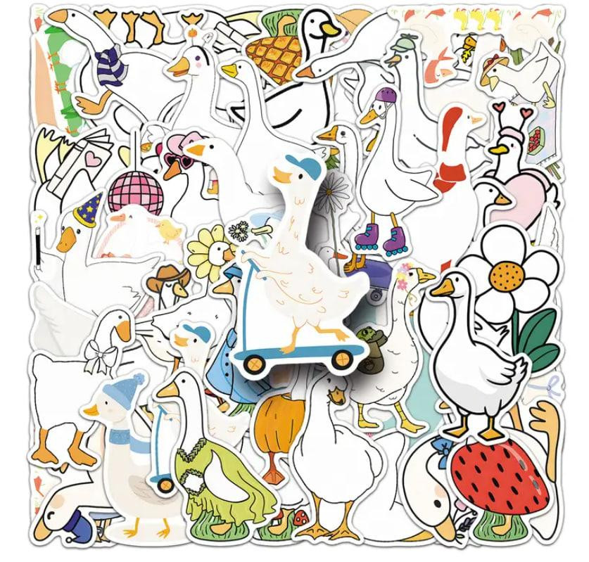 Набор наклеек (стикеров) Смешной Гусь (50 шт.), стикерпак Гусь Киев - изображение 1