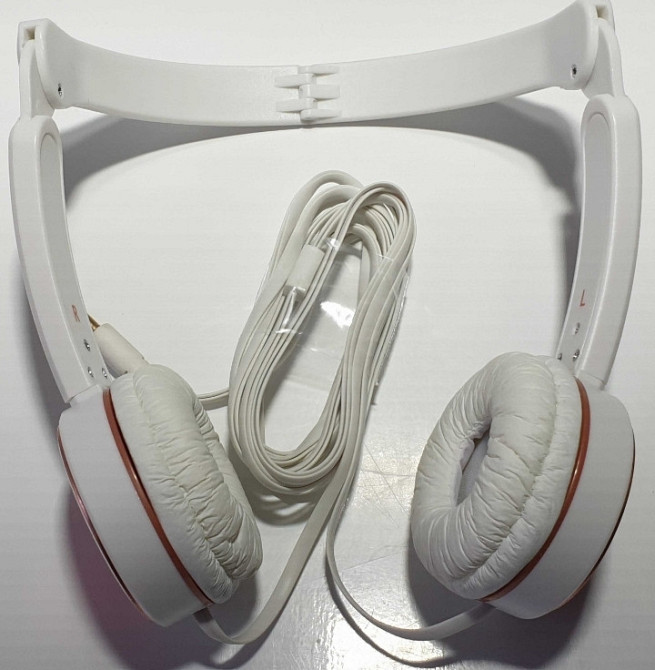 Навушники Viido white mini headphones 3.5 mm jack plug foldable. Харків - фото 4