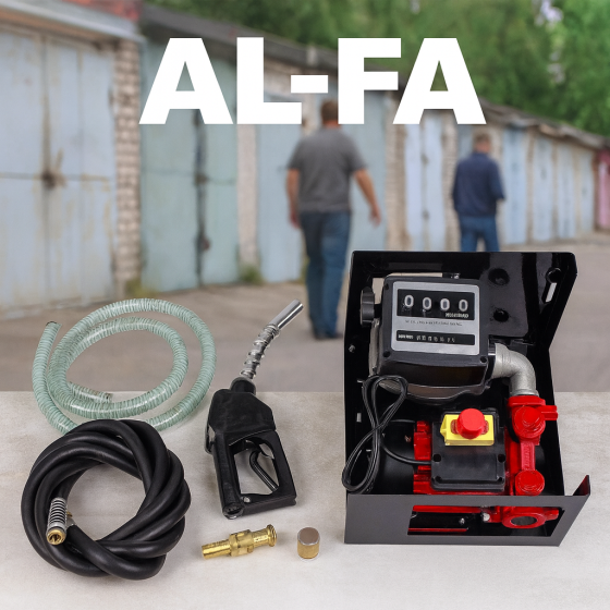 Заправна станція AL‑FA  для дизельного переносна міні АЗС з механічним лічильником для дизельної техніки Львів