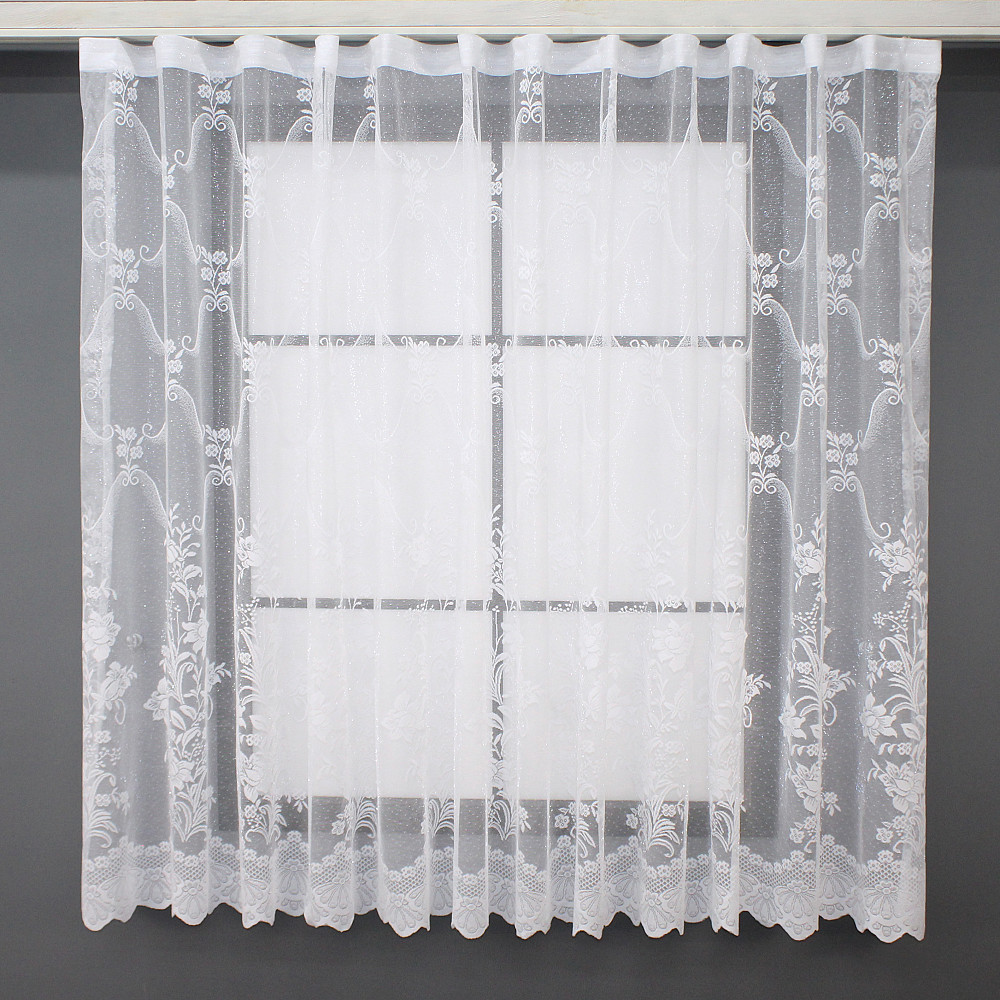 Тюль жакард VR-Textil № 1321т Арка на кухню колір білий 400х150 см (53-0047) Київ - фото 2