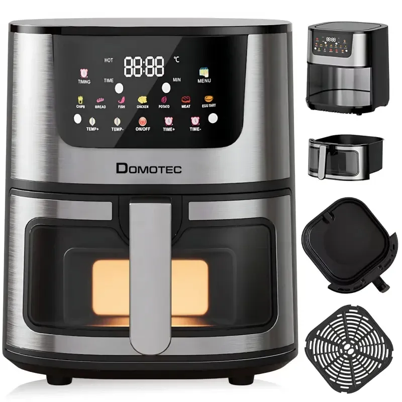 Аерофритюрниця 12 л 3500 Вт з подвійним нагріванням, сенсорною панеллю та технологією 360° обдування Одеса - фото 3