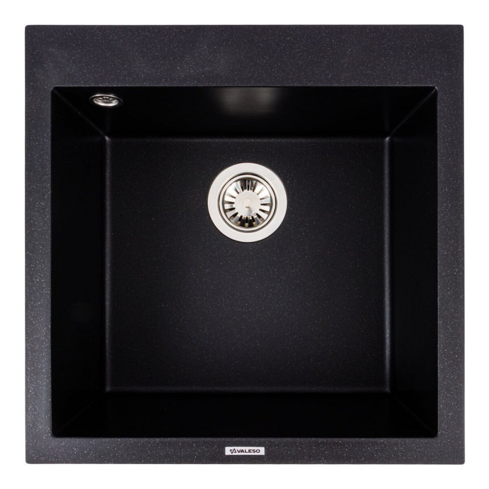 VALESO Гранітна мийка VALESO GALAX 5050 матова Чорний металік Коломия - фото 8