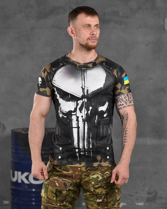 Футболка Військова Тактична Потовідвідна Армійська Oblivion Armor Чорна Одеса - фото 5