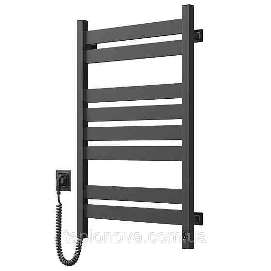Полотенцесушитель Largo 500х800 Sensor левый, чёрный муар Черновцы