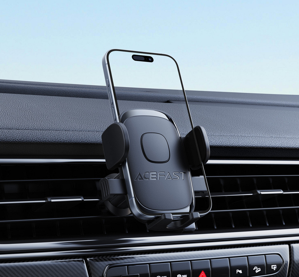 Автотримач для телефона ACEFAST D56 one-key lock car holder for air vent Black Одеса - фото 7
