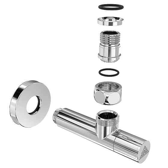 Кран кутовий Laris подовжений, G1/2". (комплект 2 шт) Київ