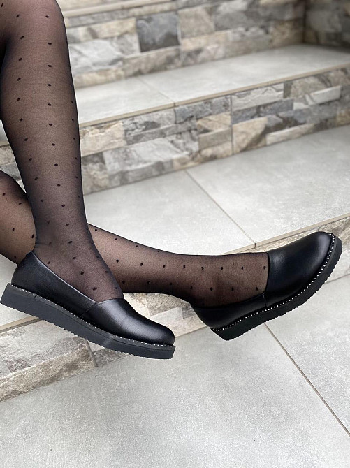 BOGATKO Балетки жіночі BOGATKO 8131 чорні (весна-осінь, шкіра натуральна) (3543) Коломыя - изображение 4