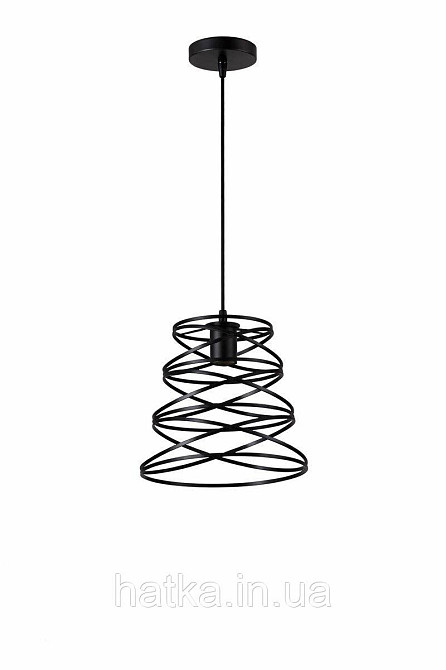 Світильник підвісний на 1 плафон VALESO XL9115 чорний для спальні та кухні Київ - фото 1