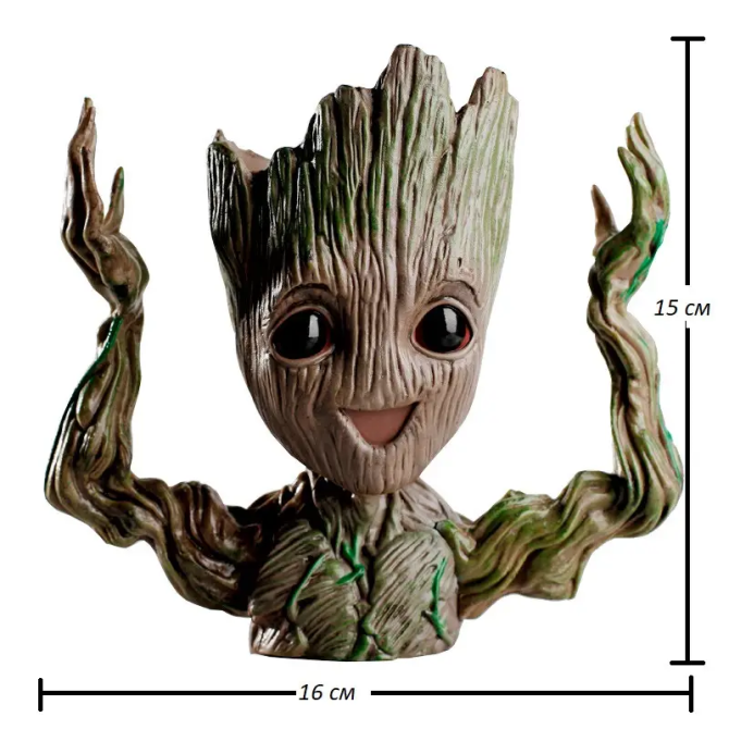 Кашпо горщик зі стабілізованим мохом Грут Groot G4 Вінниця - фото 10