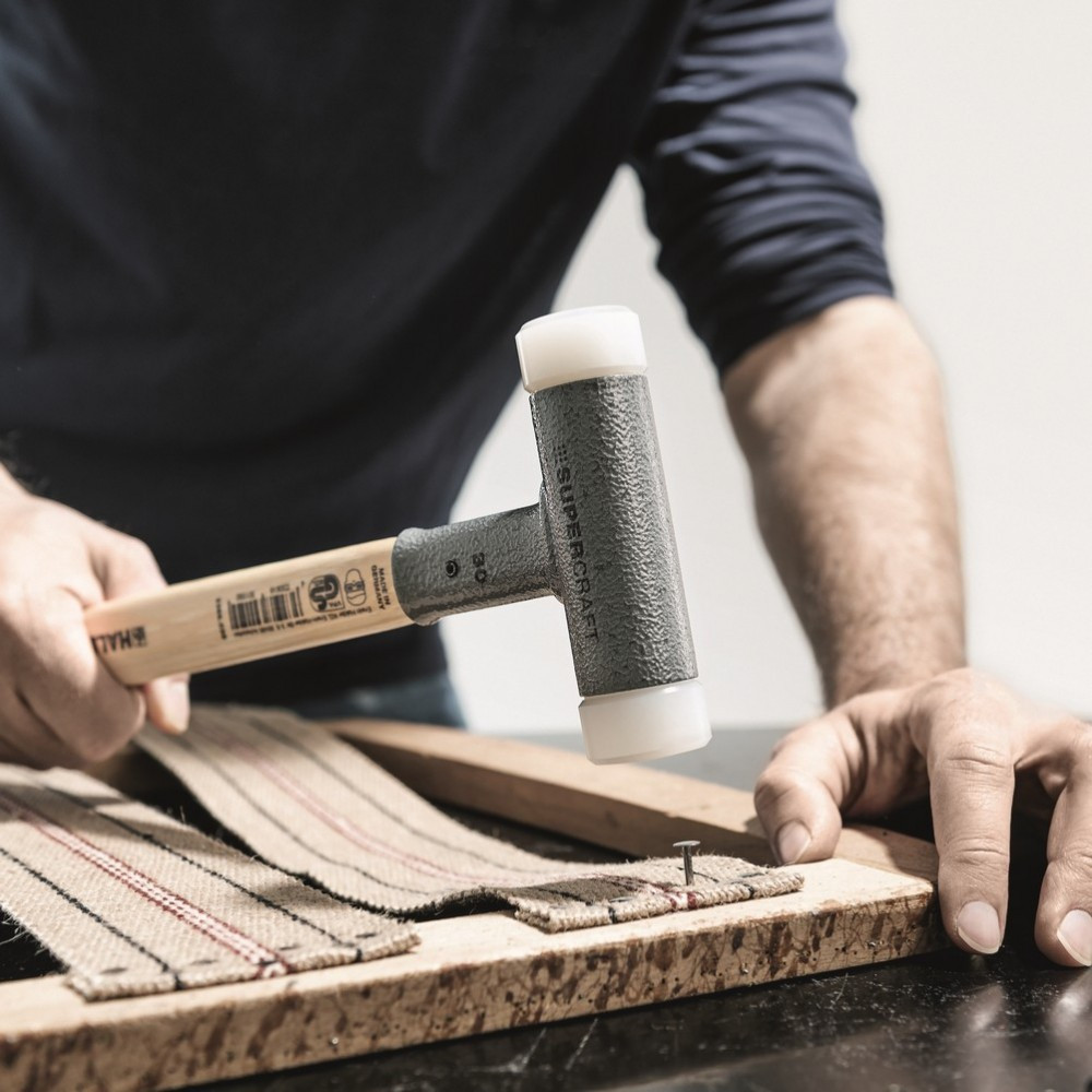 Молоток безынерционный HALDER Supercraft 3366 с деревянной ручкой, Ø=40 мм, m=715 г, І=355 мм Одесса - изображение 7