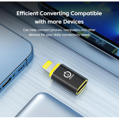 Переходник USB-C F to Lightning M 30W black XoKo (AC-033) Винница - изображение 5