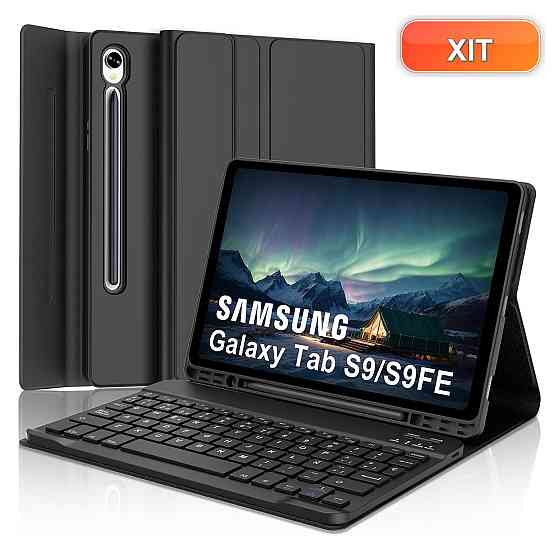 Чохол-клавіатура для Samsung Galaxy Tab S10 FE/S9 FE 10.9" Чорний QWERTY Bluetooth Slim Київ