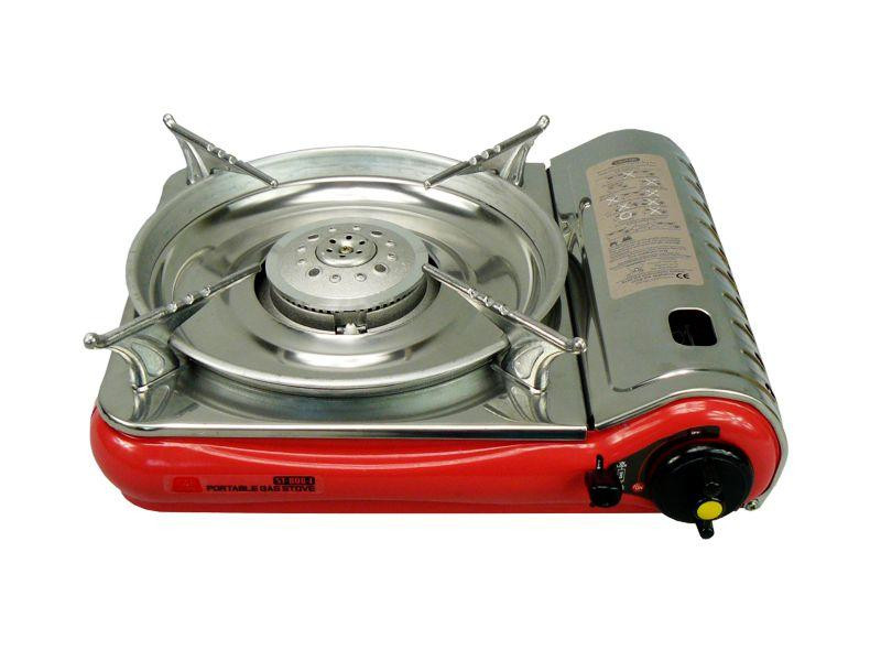 Газовий туристичний примус з нержавіючої сталі на цангові балони (220 г) з валізкою. Київ - фото 1