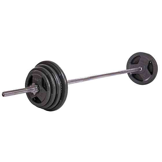 Штанга пряма зі сталевими блінами на 57 кг довжина-1,8 м Sport 2431-57 Київ