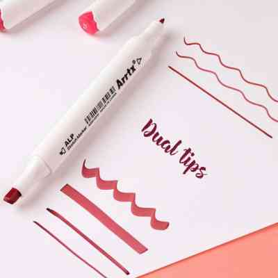 Художественный маркер Arrtx Спиртовые Alp ASM-02RD 24 цвета Красные оттенки (LC302253) Винница