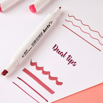 Художній маркер Arrtx Спиртові Alp ASM-02RD 24 кольори Червоні відтінки (LC302253) Вінниця - фото 2