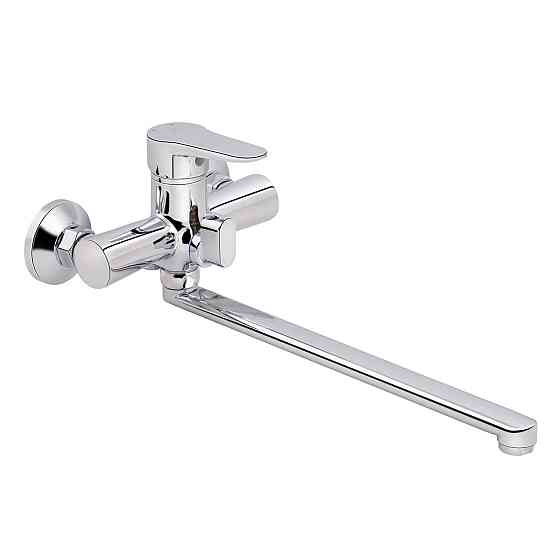 Смеситель для ванны Lidz Nicole 005 с поворотным изливом (c душевым гарнитуром) (k35) LDNIC005CRM22140 Chrome Киев