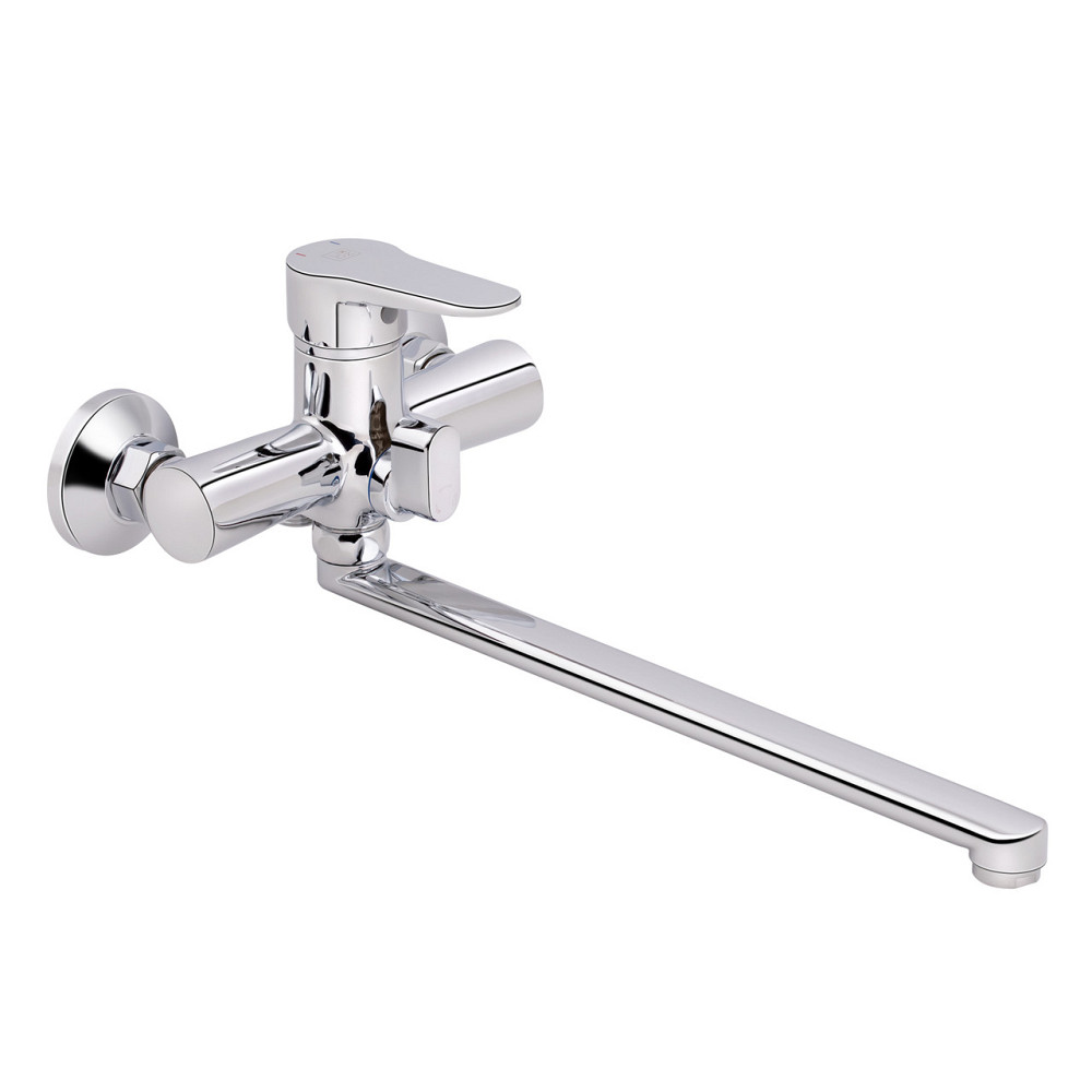 Змішувач для ванни Lidz Nicole 005 з поворотним виливом (з душовим гарнітуром) (k35) LDNIC005CRM22140 Chrome Київ - фото 3