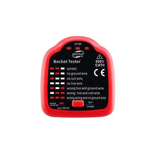 Тестер розеток з функцією перевірки УЗО BENETECH GT85 Чернігів - фото 1