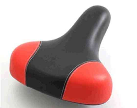 Сідло велосипедне (чорно-червоне) (основа пластмас, SD-7016) Мукачево