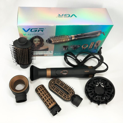 Фен-щетка для  укладки волос 6в1 VGR V-491 Одесса - изображение 3