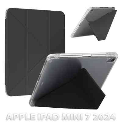 Чехол для планшета BeCover Ultra Slim Origami Transparent Apple iPad Mini 7 2024 Black (712934) Винница