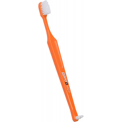 Дитяча зубна щітка Paro Swiss M27 середньої жорсткості, Помаранчева (7610458007440-orange) Вінниця - фото 1