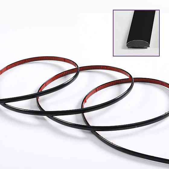 D-образный молдинг 3м х 8мм х 4мм Чёрный (D) SW-00001553 Днепр