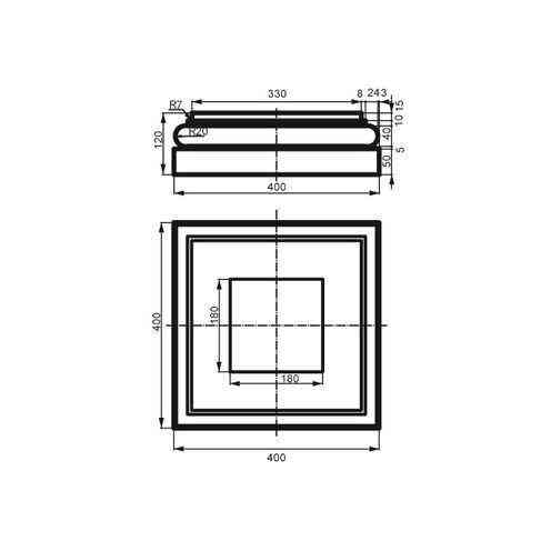 Колонна фасадная база Prestige Decor LC 114-3 Днепр