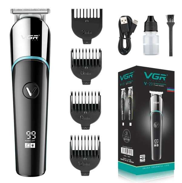 Триммер бороды и усов VGR V-291 Синий Днепр - изображение 1