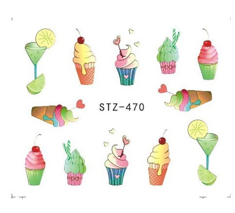 Наклейки для нігтів "Морозиво"STZ-470 Київ - фото 1