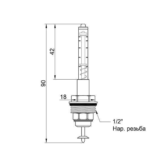 Витрата Icma Gruppo Vitone 3/4" для колектора No168 Київ