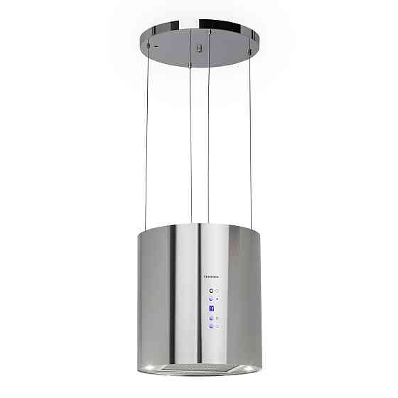 Вытяжка Barett Island Ø35см рециркуляция 558 м³/ч LED фильтр с активированным углем серебристый (Германия, Ровно